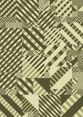 Abstract Geometric Pattern generative computational art illustration