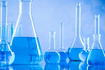 Development, Scientific glassware for chemical experiment