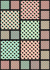 Abstract Geometric Pattern generative computational art illustration