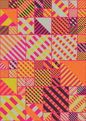 Obraz premium Abstract Geometric Pattern generative computational art illustration