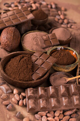 Chocolate Collection, Cocoa pod, candy sweet, dessert