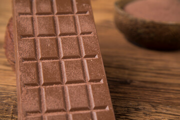 Chocolate sweet, cocoa and food dessert background