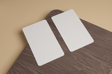 Mock up of Business card for branding identity