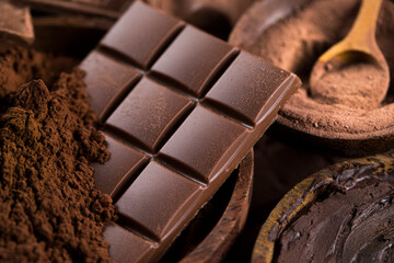 Bar Of Chocolate, Cocoa Beans