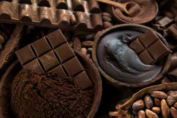 Set of Chocolate candies collection