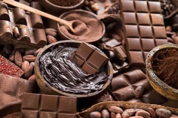Bar Of Chocolate, Cocoa Beans