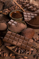 Chocolate Collection, Cocoa pod, candy sweet, dessert