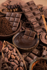 Set of Chocolate candies collection