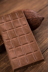 Chocolate sweet, cocoa and food dessert background