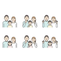 家族のイラスト