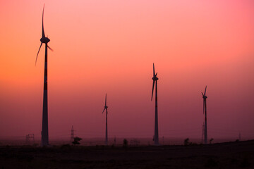 Obraz premium wind energy, wind power station, wind mills