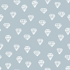 Crystals seamless pattern