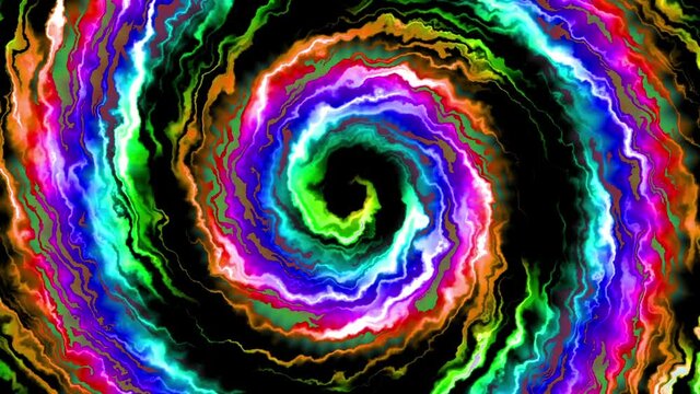 Endless spiral. Seamless loop footage.
