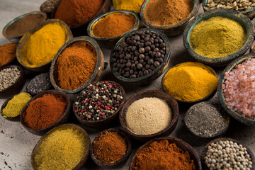 Aromatic spices and Still Life background