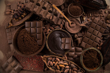 Bar Of Chocolate, Cocoa Beans