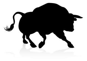 Silhouette Bull