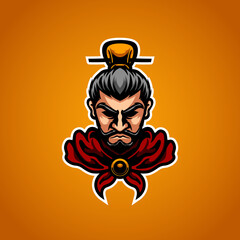 Chinese King Sport Mascot Logo