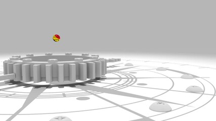 Global business concept animation. Motivation to investing - Powered by Adobe