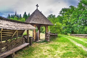 Fototapeta na wymiar Maramures village, Transylvania, Romania