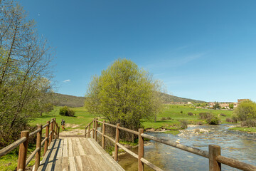 Senda de las pesquerías reales en Valsaín Segovia