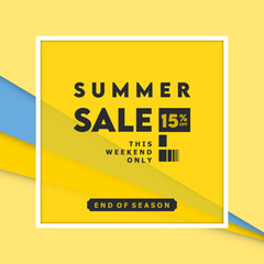 Summer sale abstract background gradients design template