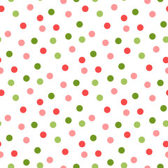 Colorful seamless pattern with festive confetti. It can be used for packaging, wrapping paper, decor etc. Vector illustration on a white background.