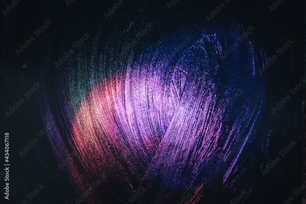 Poster beautiful abstract surreal brush smear green light pastel dark magic. background pattern for design.