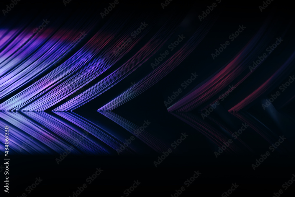 Aufkleber close up beautiful book pages in the color light on a night. background pattern for design. macro ph