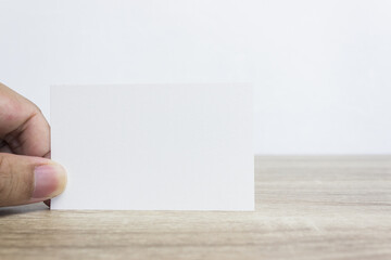 Obraz premium A white paper on table