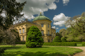 Baroque castle of Czech village Buchlovice, Czech Republic