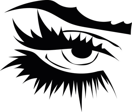 recommend clip art: Woman eye vector logo design
