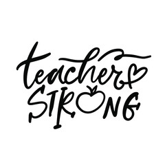 Teachers day. hand lettering quote for your design