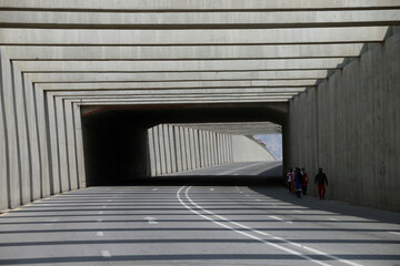 Walk in the underpass