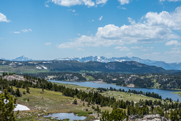 An overlooking view of nature in Custer National Forest, Montana