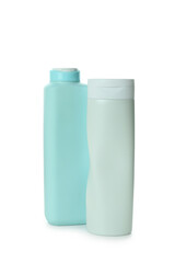 Blank shower gels isolated on white background