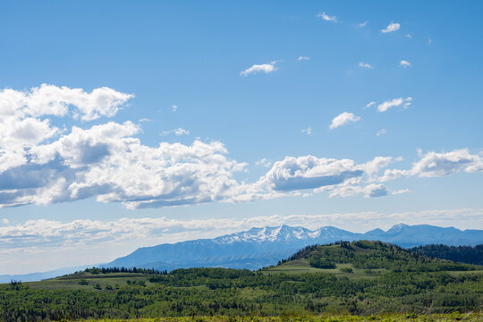 An overlooking landscape view near Mount Pleasant City, Utah