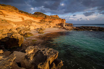 Fototapeta na wymiar Es Caló des Mort, Formentera, Pitiusas Islands, Balearic Community, Spain