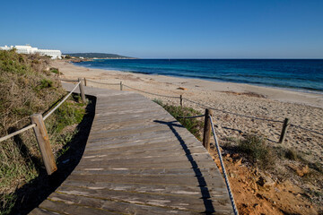 Migjorn beach, Ca Marí, Formentera, Pitiusas Islands, Balearic Community, Spain