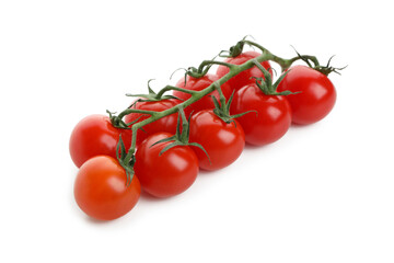 Fresh cherry tomatoes isolated on white background