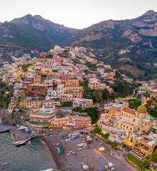 Aerial view of Positano