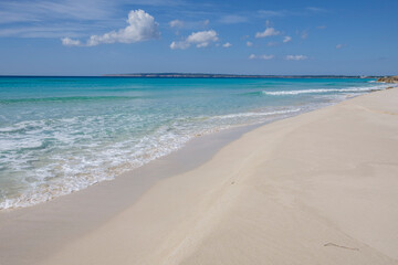 Es Arenals, Migjorn beach, Formentera, Pitiusas Islands, Balearic Community, Spain