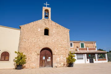 Foto op Canvas Church of Sant Ferran de ses Roques, Formentera, Pitiusas Islands, Balearic Community, Spain © Tolo
