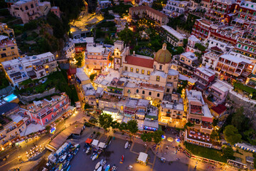 Aerial view of Positano