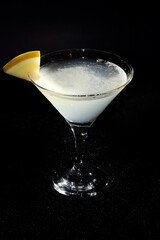 Melon Daiquiri on black background