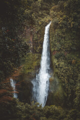 Fototapeta na wymiar Tad Fan waterfall in Champasak Laos