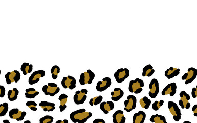 New modern leopard black and white background. Ornament of stylized animal skin. Abstract geometric vector illustration for leaflet, banner, website, poster, card, postcard, wallpaper. Copy space