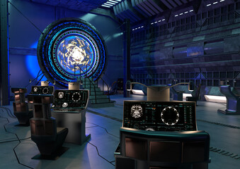 3D Rendering Teleportation Room