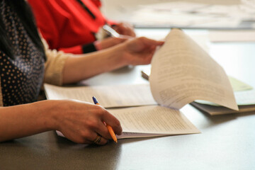 Signing a contract