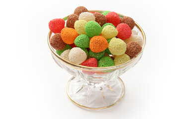 Colorful jelly candies. Turkish delight.