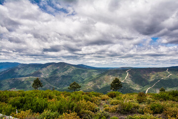 Majestic Landscape Of Forest And Mountains.
Landscape Of Sierra De Gata Located North Of Caceres In Extremadura-Spain. Landscape Concept